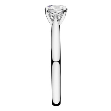 Solitaire Lepage Foudre en or blanc et diamant - LES12DG