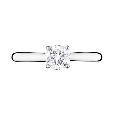 Solitaire Lepage Foudre en or blanc et diamant - LES12DG