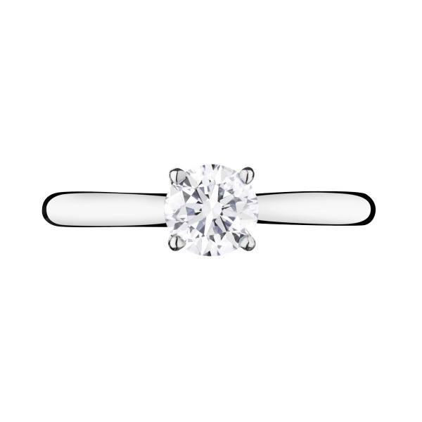 Solitaire Lepage Foudre en or blanc et diamant - LES12DG