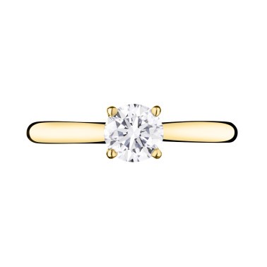 Solitaire Lepage Foudre en or jaune et diamant - LES12DJ