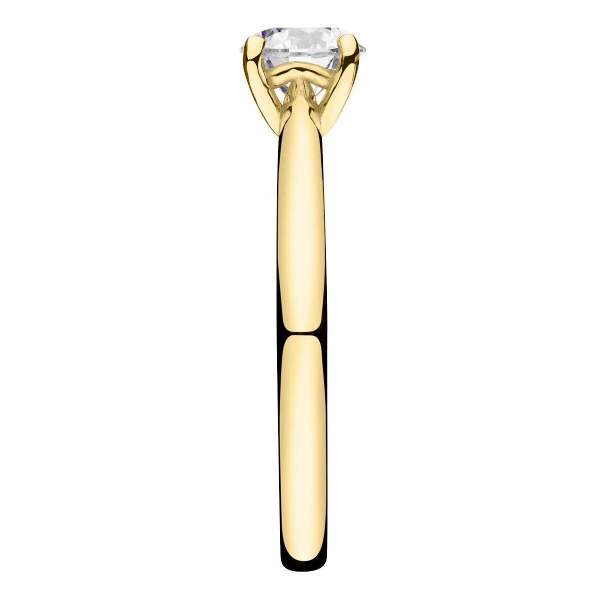 Solitaire Lepage Foudre en or jaune et diamant - LES12DJ