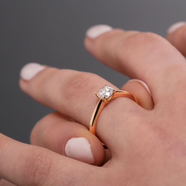 Solitaire Lepage Foudre en or blanc et diamant