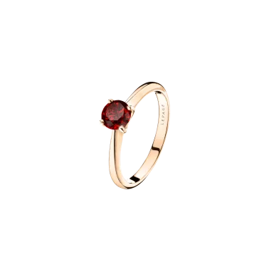 Solitaire Lepage Foudre en or rose et rubis - LES12RR