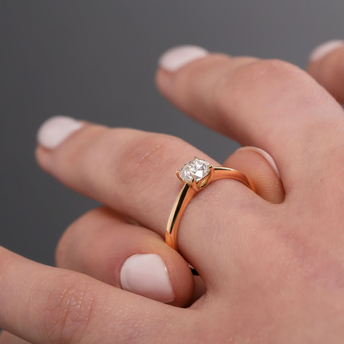 Solitaire Lepage Foudre en or jaune et saphir