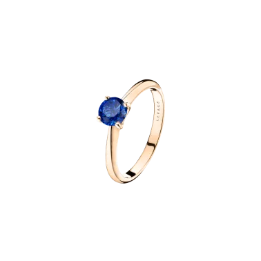 Solitaire Lepage Foudre en or rose et saphir - LES12SR