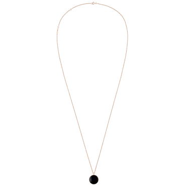 Collier Médaillon Dior Rose des Vents or rose diamant et onyx
