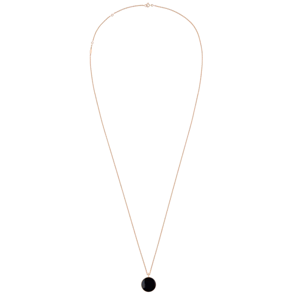 Collier Médaillon Dior Rose des Vents or rose diamant et onyx