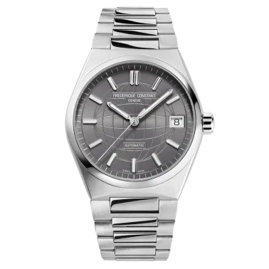 Montre Frédérique Constant Highlife Ladies automatique cadran gris bracelet acier 34 mm FC-303LG2NH6B