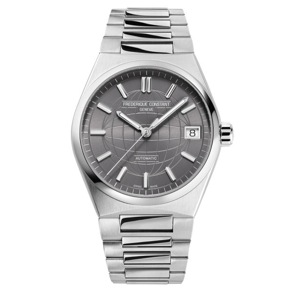 Montre Frédérique Constant Highlife Ladies automatique cadran gris bracelet acier 34 mm FC-303LG2NH6B