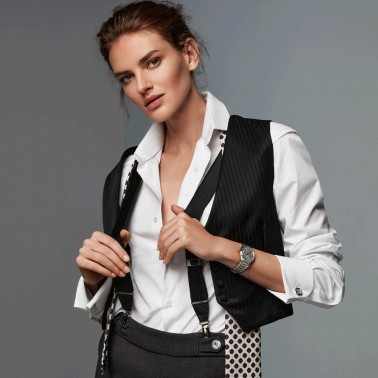 Frédérique Constant Highlife Ladies automatic watch grey dial steel bracelet 34 mm FC-303LG2NH6B