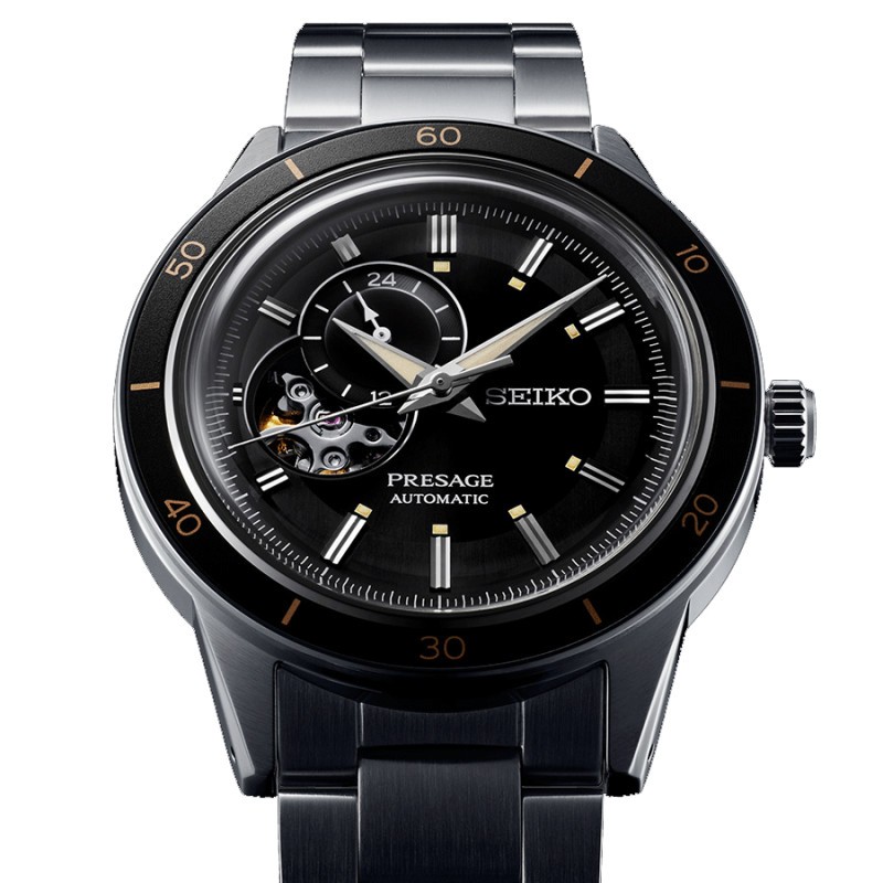 Montre Seiko Presage Style 60s Cœur ouvert 40,8 mm SSA425J1 Lepage