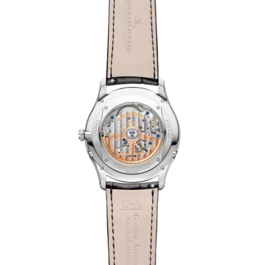 Montre Jaeger-LeCoultre Master Ultra Thin Moon automatique cadran noir bracelet cuir noir 39 mm Q1368471