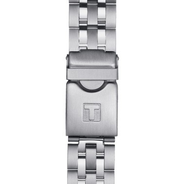 Montre Tissot T-Sport PRC 200 Chronograph quartz cadran bleu bracelet acier 43 mm T114.417.11.047.00