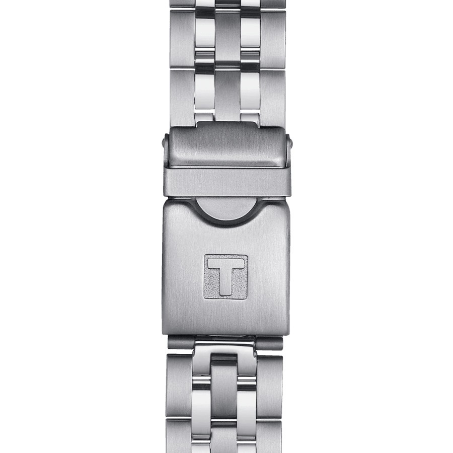 Montre Tissot T-Sport PRC 200 Chronograph quartz cadran bleu bracelet acier 43 mm T114.417.11.047.00