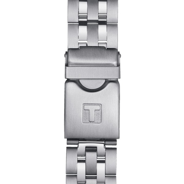 Montre Tissot T-Sport PRC 200 Chronograph quartz cadran noir bracelet acier 43 mm T114.417.11.057.00