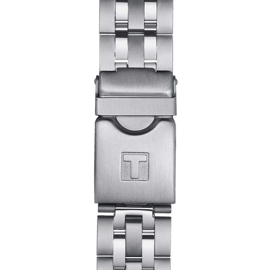 Montre Tissot T-Sport PRC 200 Chronograph quartz cadran noir bracelet acier 43 mm T114.417.11.057.00