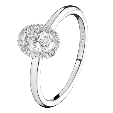 Bague Lepage Antoinette en or blanc et diamants - LEB2DG