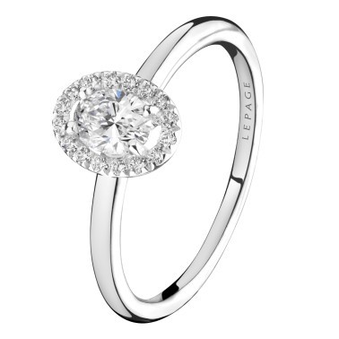 Ring Lepage Antoinette in white gold and diamonds