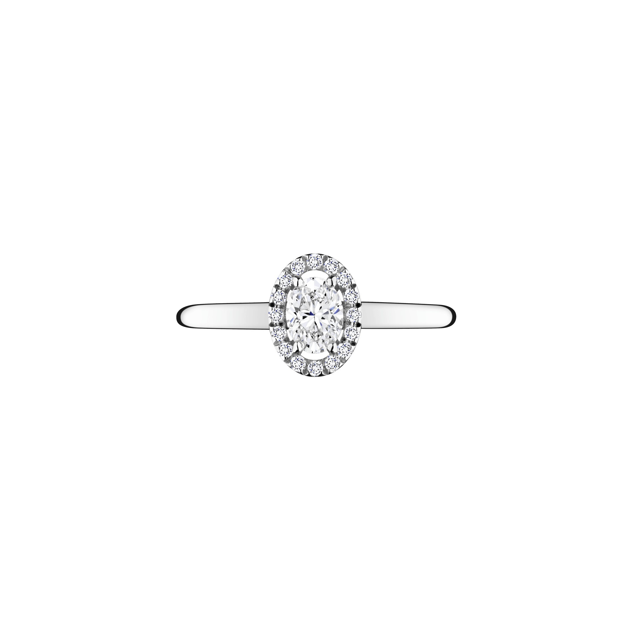 Antoinette Bague De Fiancaille Solitaire Or Blanc Bague Antoinette