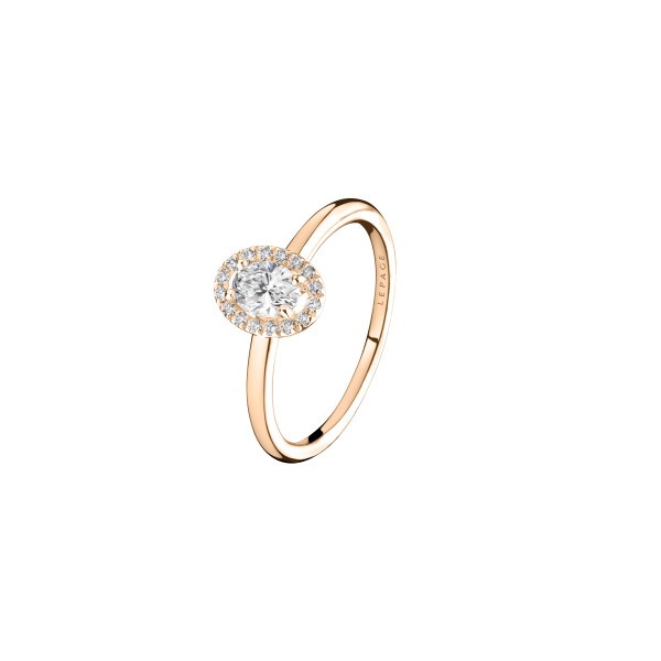 Bague Lepage Antoinette en or rose et diamants - LEB2DR