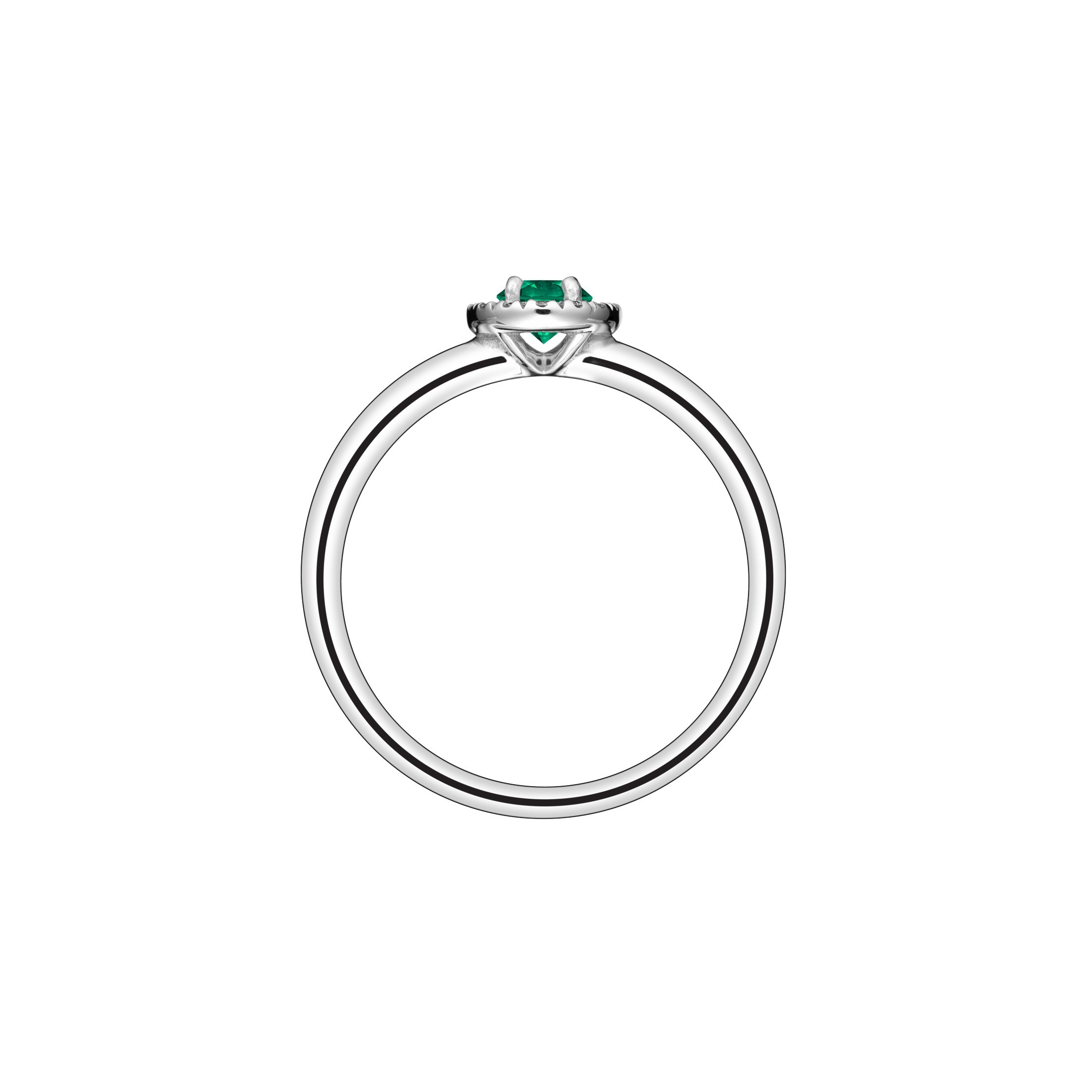 Antoinette Bague De Fiancaille Solitaire Or Blanc Antoinette Ring In