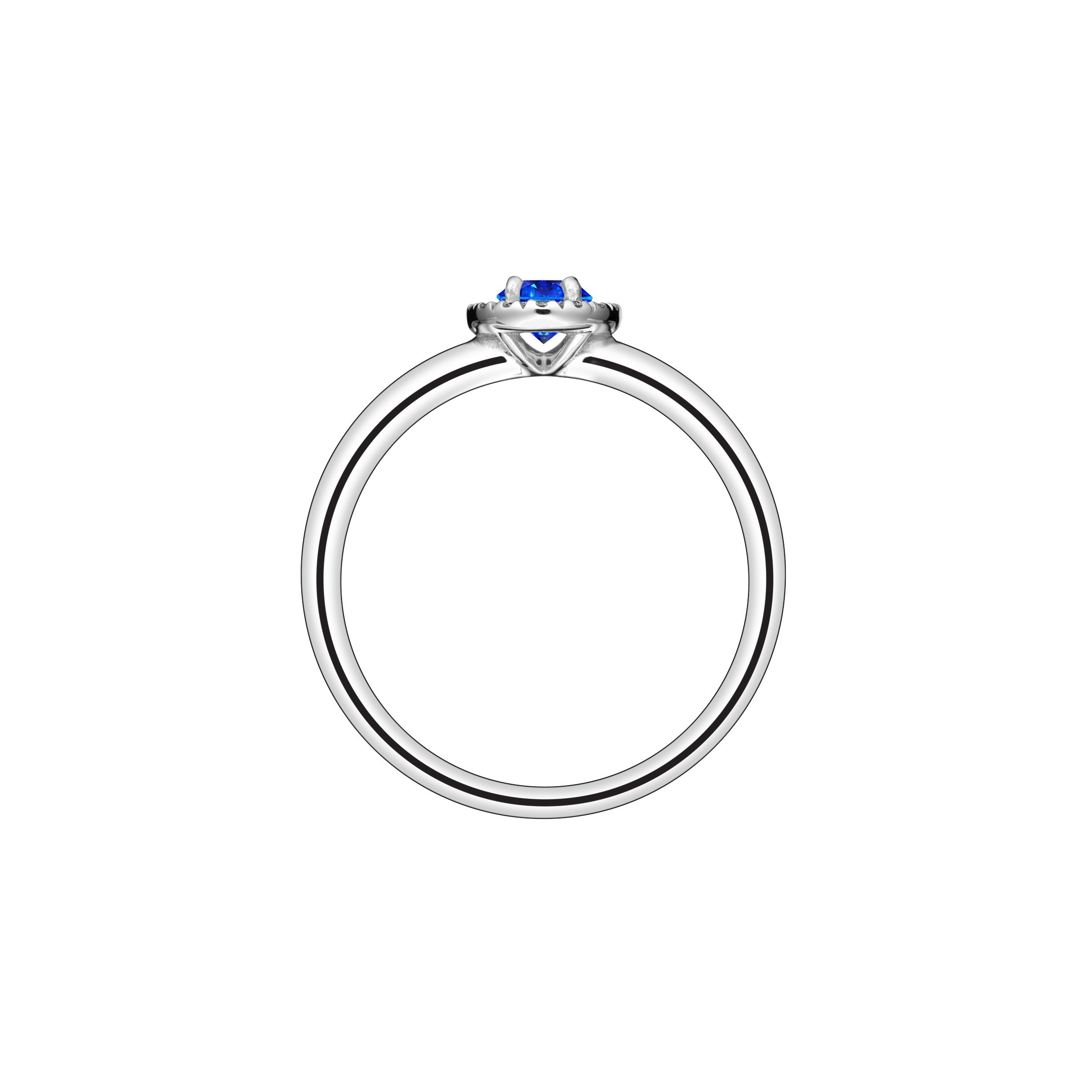 Antoinette Bague De Fiancaille Solitaire Or Blanc Antoinette Ring