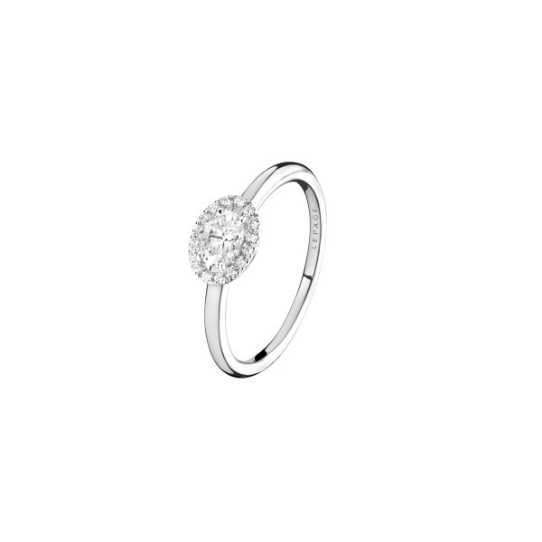 Ring Lepage Eléanor in white gold and diamonds