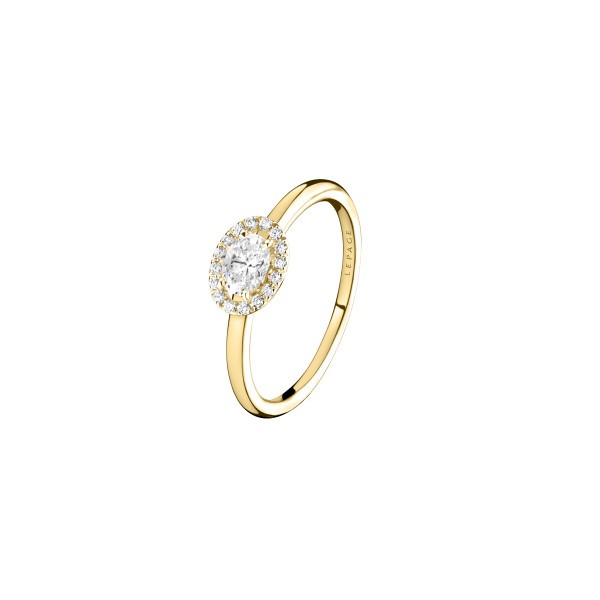 Ring Lepage Eléanor in yellow gold and diamonds