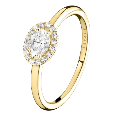Bague Lepage Eléanor en or jaune et diamants - LEB1DJ