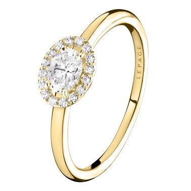Ring Lepage Eléanor in yellow gold and diamonds