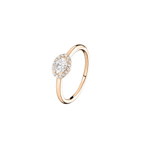 Ring Lepage Eléanor in pink gold and diamonds