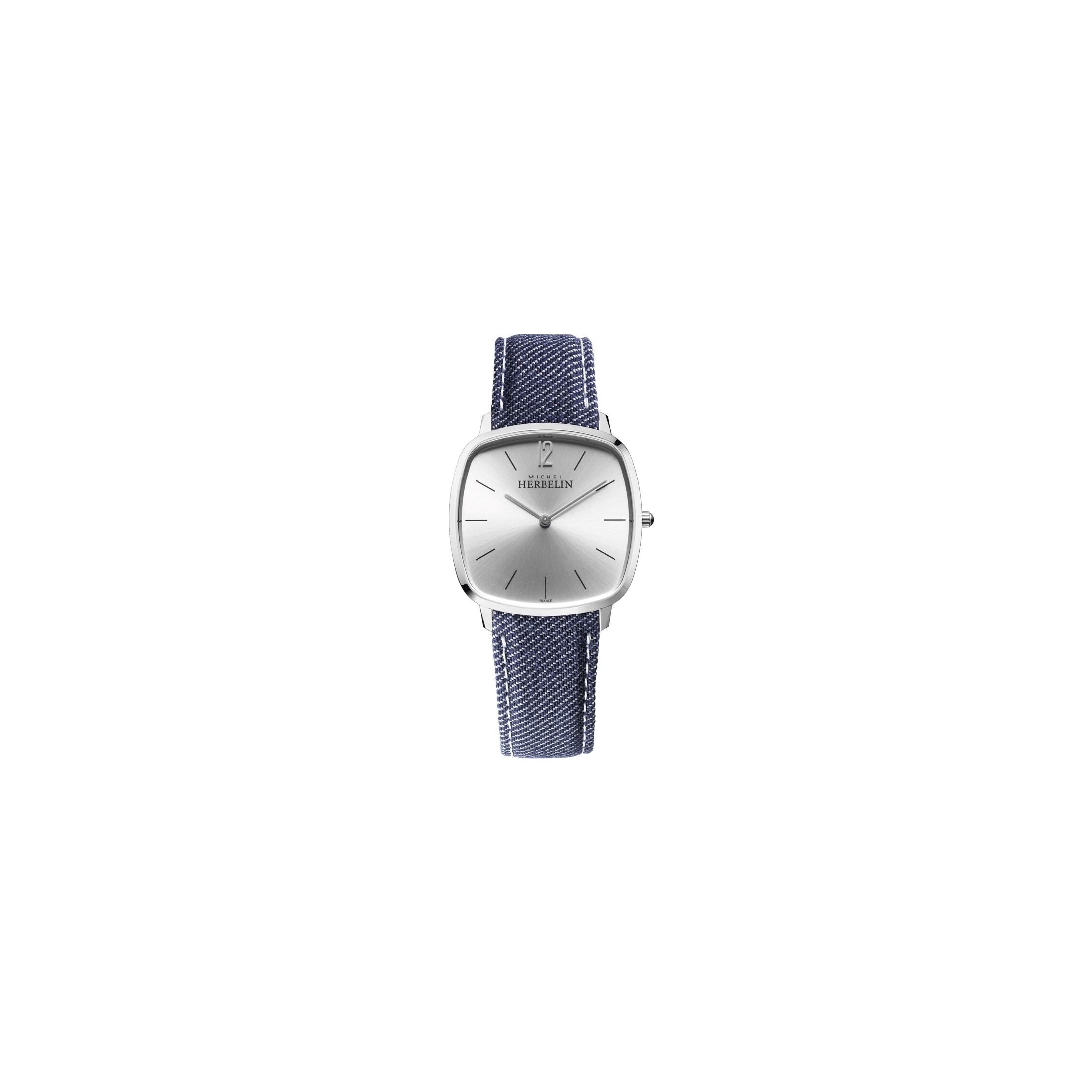 Michel Herbelin Orologio Uomo City Quarzo 16905/15BL: Cassa Rettangolare In Acciaio, Vetro Zaffiro, Cinturino In Pelle