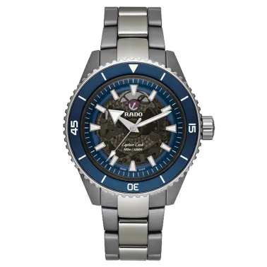Rado Captain Cook High Tech Ceramic automatic watch black dial grey ceramic bracelet 43 mm R32128202