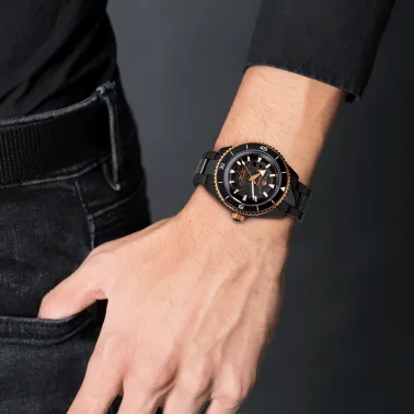 Rado Captain Cook High Tech Ceramic PVD automatic watch black dial black ceramic bracelet 43 mm R32127162