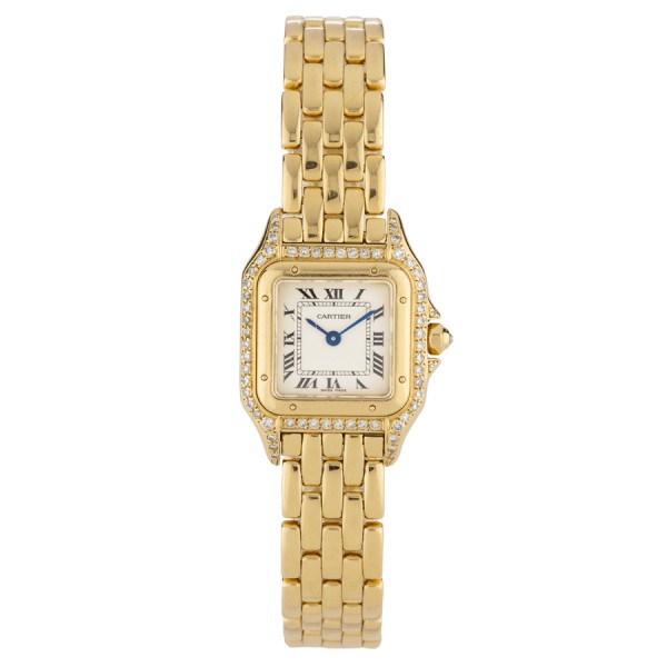 Montre Cartier Panthere or jaune et diamants 2006 22x30 mm PANTHERE2006