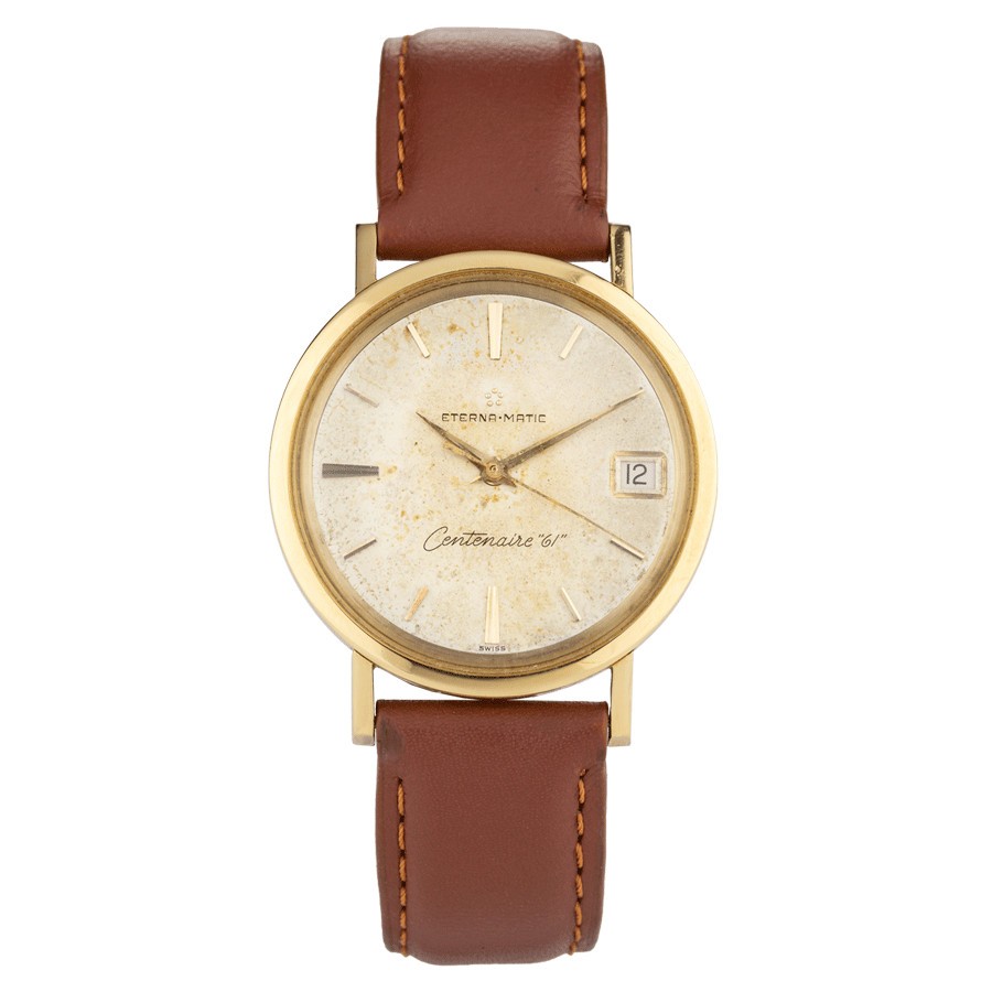 Montre Eterna Matic Centenaire 61 en or jaune Full Set Lepage