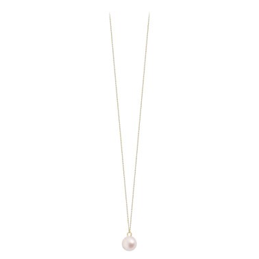 Sautoir Claverin simply pearly en or jaune et perle blanche