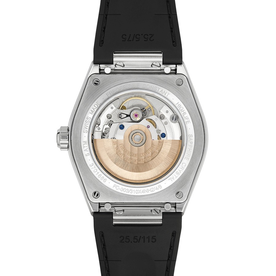 Frédérique Constant Highlife COSC watch white dial stainless steel bracelet 41 mm
