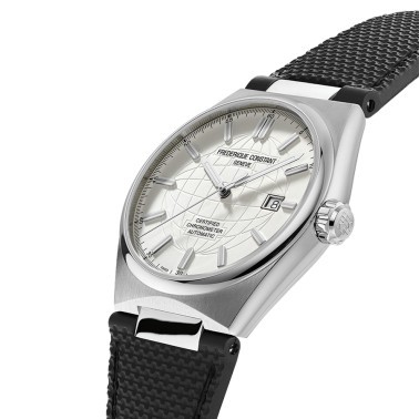 Frédérique Constant Highlife COSC watch white dial stainless steel bracelet 41 mm