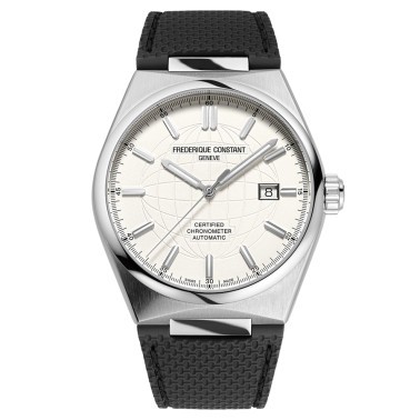 Frédérique Constant Highlife COSC watch white dial stainless steel bracelet 41 mm