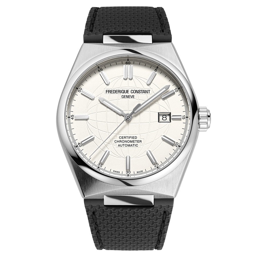 Frédérique Constant Highlife COSC watch white dial stainless steel bracelet 41 mm