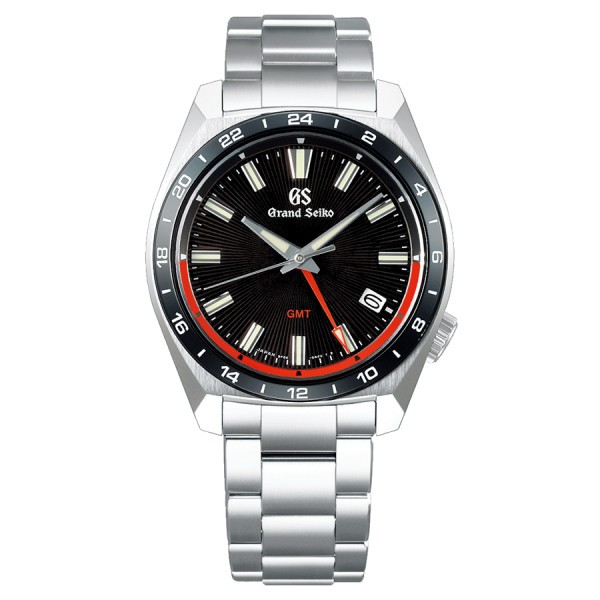 Grand Seiko Sport Collection GMT Watch quartz black dial steel bracelet 40 mm SBGN019G