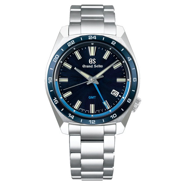 Grand Seiko Sport Collection GMT quartz Watch blue dial steel bracelet 40 mm SBGN021G