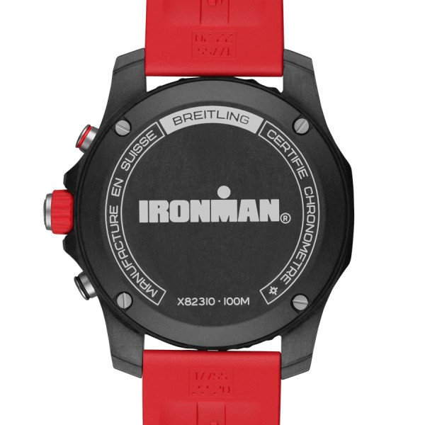 Breitling red rubber strap cheap