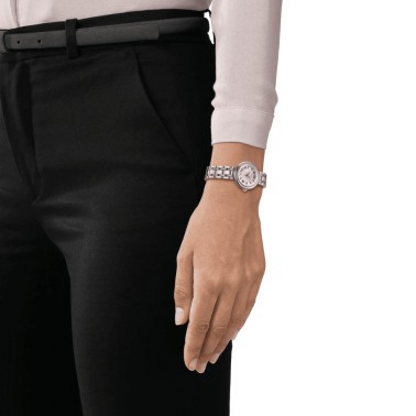 Tissot Bellissima Small Lady quartz watch white dial steel bracelet 26 mm T126.010.11.013.00