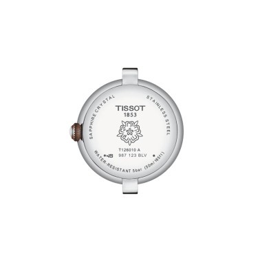 Tissot Bellissima Small Lady PVD Rose Gold quartz watch white dial steel bracelet and PVD Rose Gold 26 mm T126.010.22.013.01