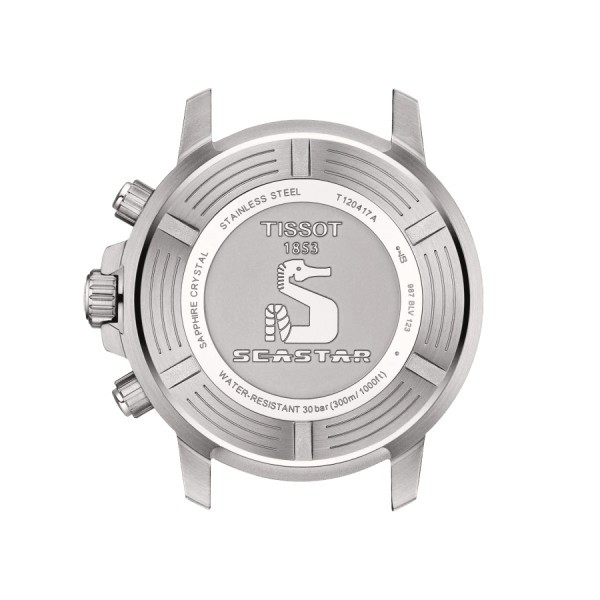 Montre Tissot Seastar 1000 quartz chronographe cadran vert bracelet acier 45,5 mm T120.417.11.091.01