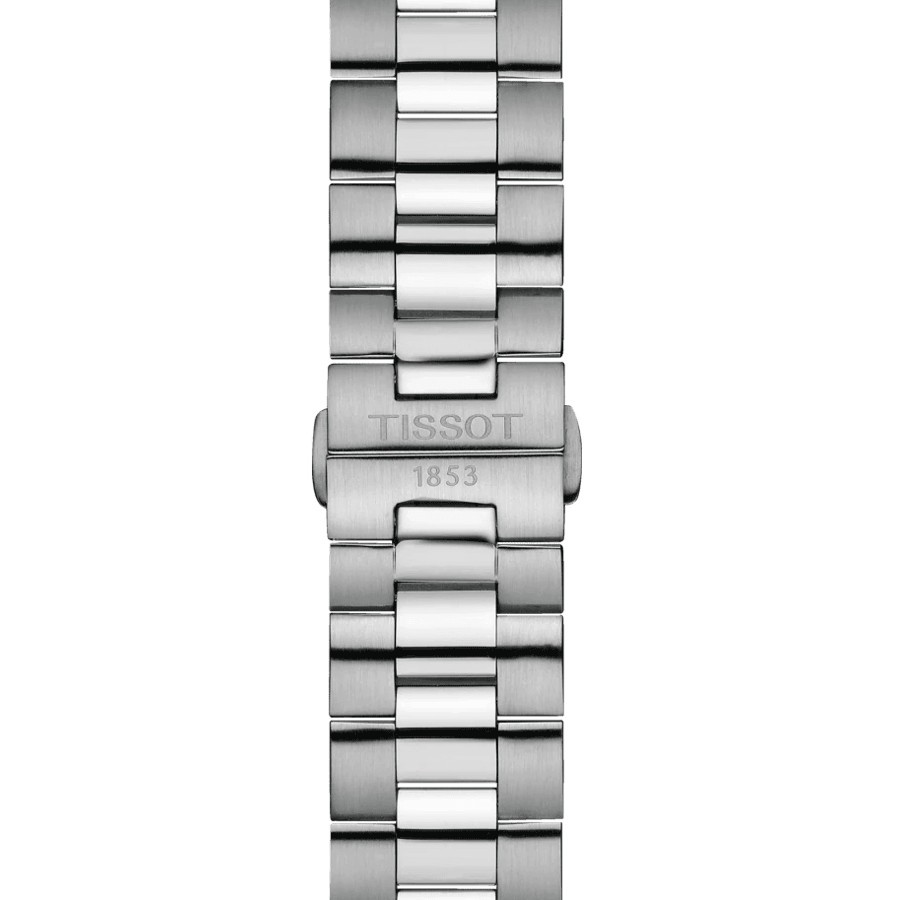 Tissot Gentleman Titanium watch quartz blue dial titanium bracelet 40 mm T127.410.44.041.00