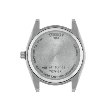 Montre Tissot Gentleman Titanium quartz cadran bleu bracelet titane 40 mm T127.410.44.041.00