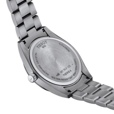 Tissot Gentleman Titanium watch grey dial titanium bracelet 40 mm T127.410.44.081.00